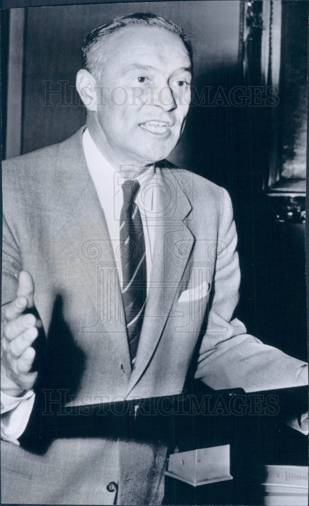 1954 US Senator Indiana William Jenner Press Photo - Historic Images