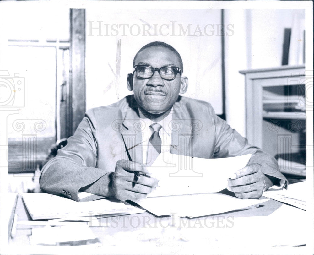 1964 Detroit Educator Arthur Johnson Press Photo - Historic Images