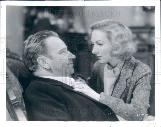 1932 Actors Karen Morley and Wallace Beery Press Photo - Historic Images
