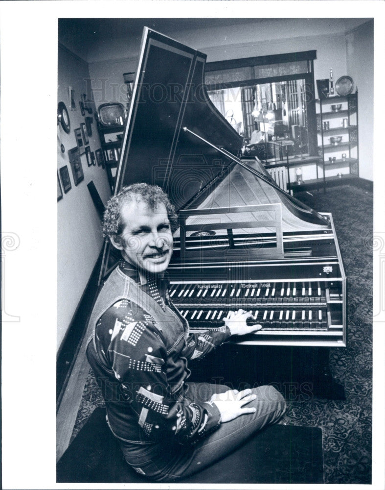 1981 Detroit Musician Ed Kasprowiz Press Photo - Historic Images