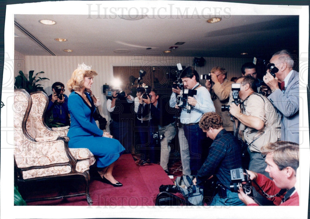 1989 Miss America 1986 Susan Akin Press Photo - Historic Images