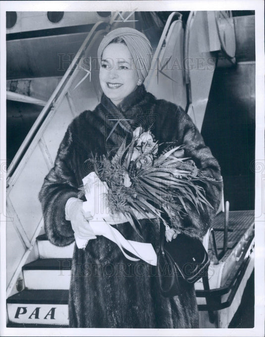 1957 Aswan Egypt The Begum Aga Khan Press Photo - Historic Images