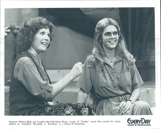 1978 Actresses Meredith Baxter & Blake Press Photo - Historic Images
