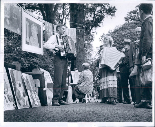 1953 Wandering Minstrels Jim & Janet Brand Press Photo - Historic Images