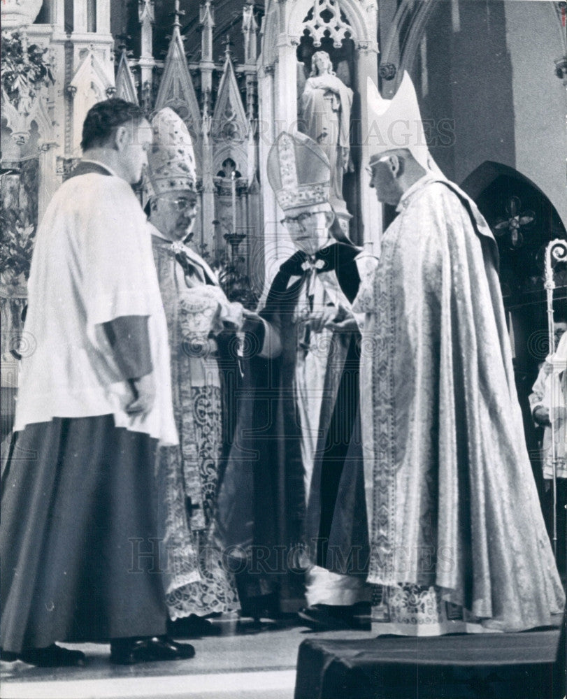 1967 Denver CO Archbishop James Casey Press Photo - Historic Images