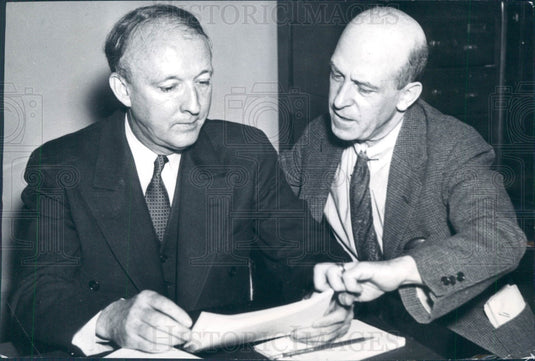 1937 AL Sen Hugo Black & MA Rep Wm Connery Press Photo - Historic Images