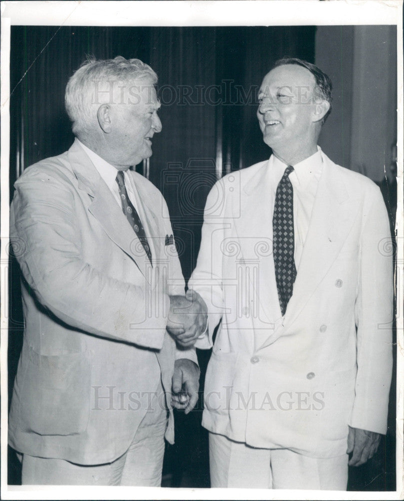 1937 AL Sen Hugo Black and VP John Garner Press Photo - Historic Images