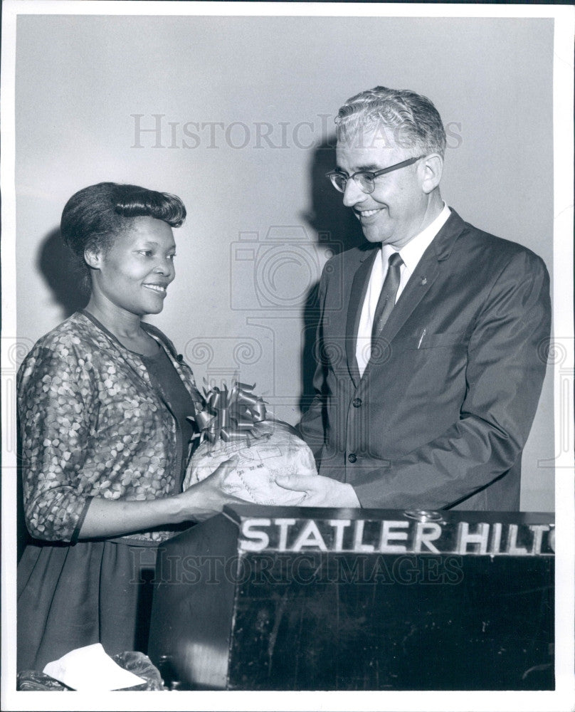 1962 Detroit MI Fred Teich Statler Hilton Press Photo - Historic Images