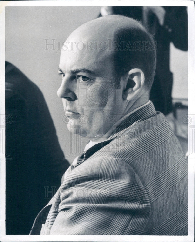 1969 Detroit MI Police Commissioner Tannian Press Photo - Historic Images