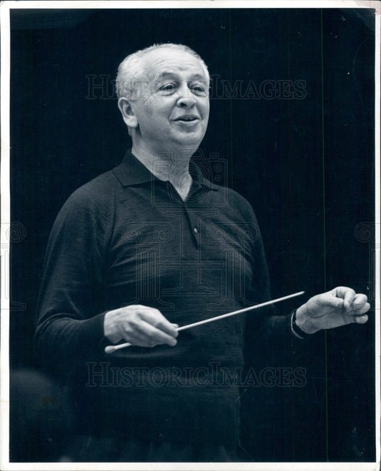 1971 Denver Orchestra Conductor Golschmann Press Photo - Historic Images