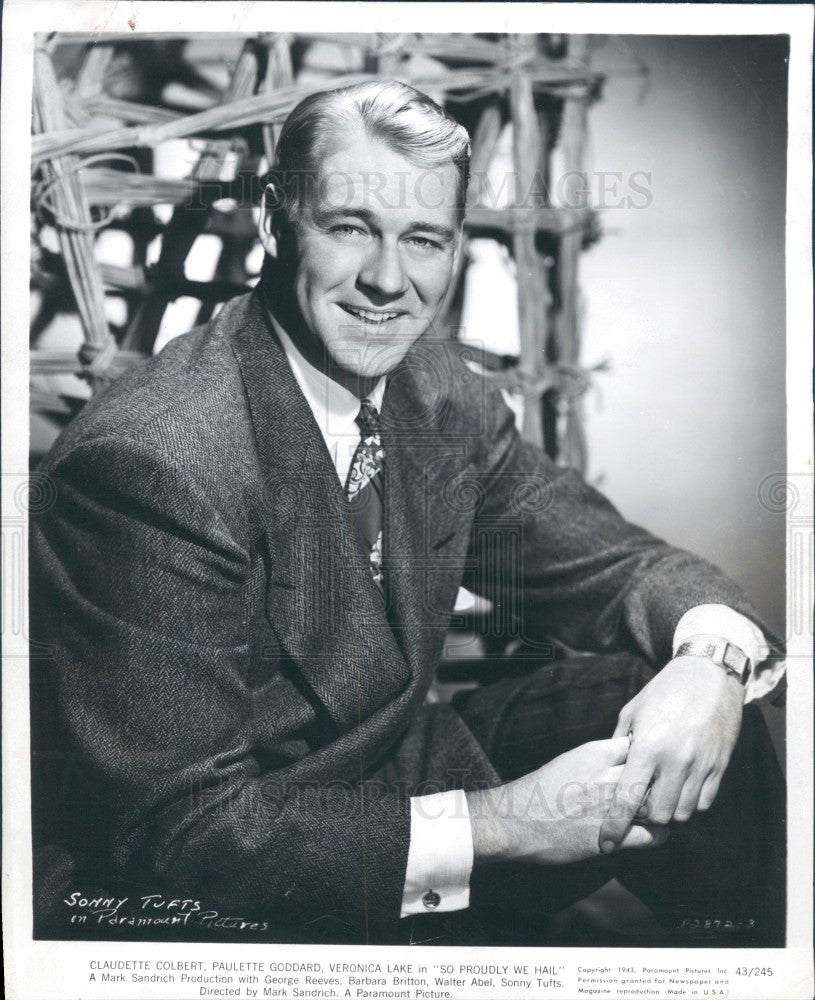 1944 Actor Sonny Tufts Press Photo - Historic Images