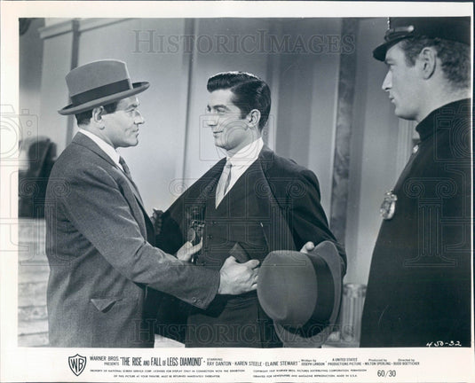 1960 Actors Ray Danton & Simon Oakland Press Photo - Historic Images