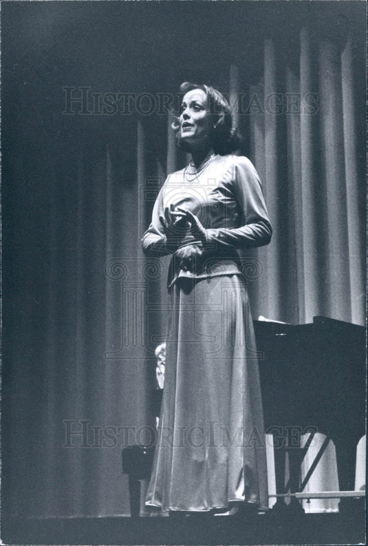 1977 Opera Singer Patricia Bergstahler Press Photo - Historic Images