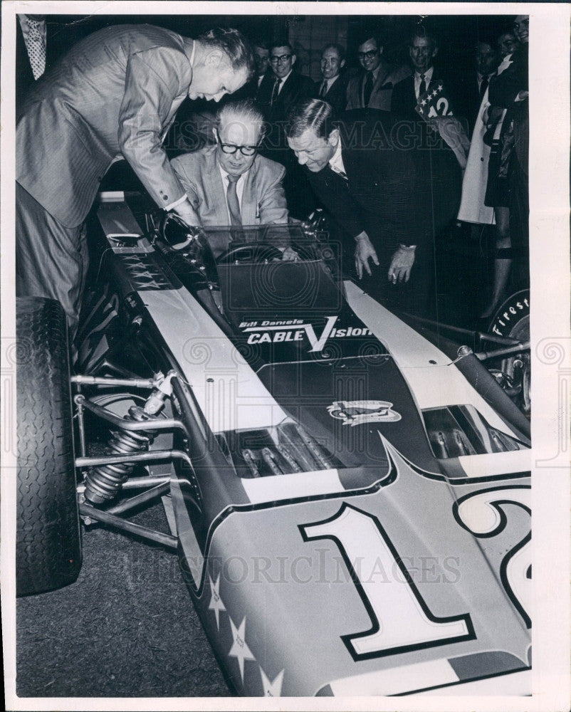 1970 Cable TV Pioneer Daniels/Indy 500 Ruby Press Photo - Historic Images