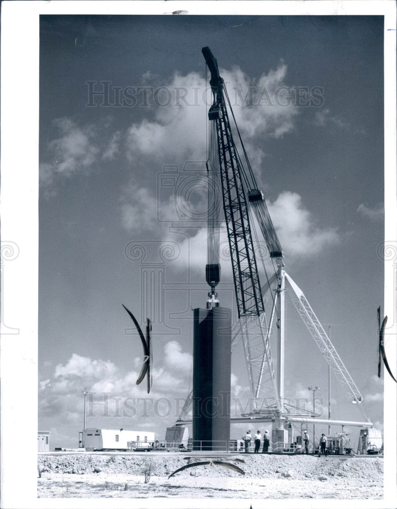 1965 Worlds Largest Solid Rocket Motor Press Photo - Historic Images