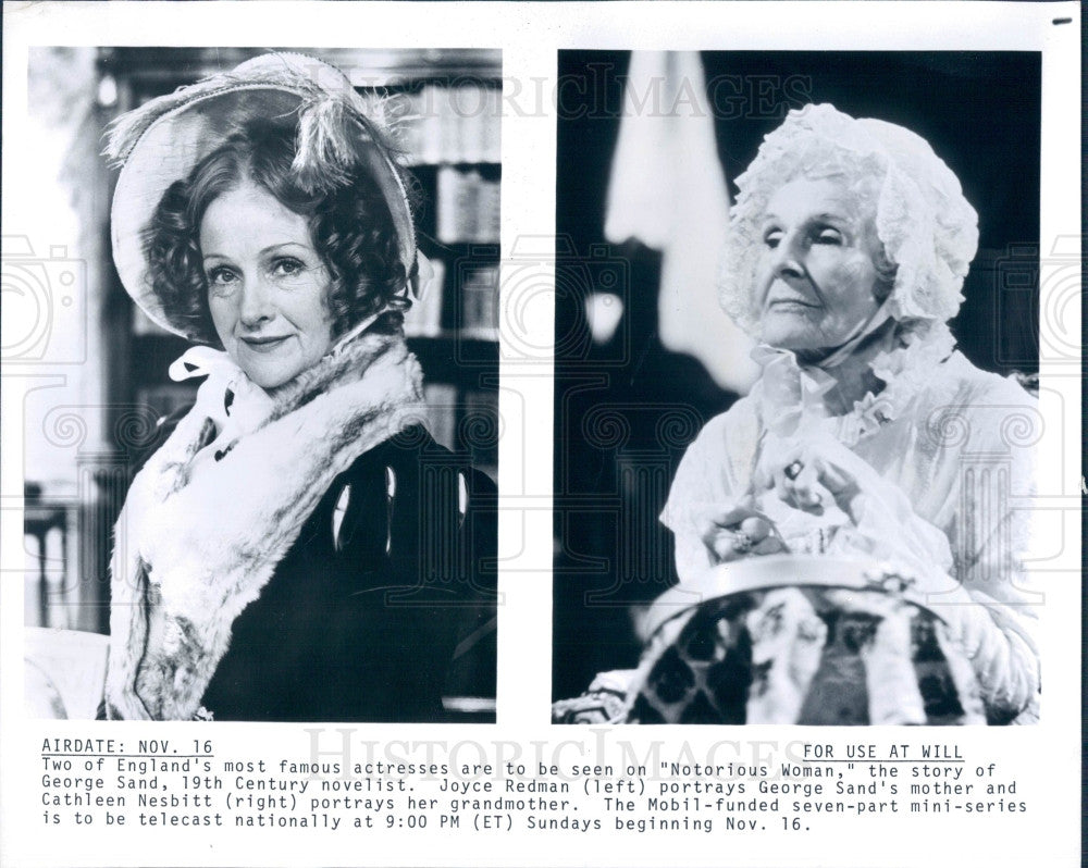 1975 Actress Cathleen Nesbitt Press Photo - Historic Images