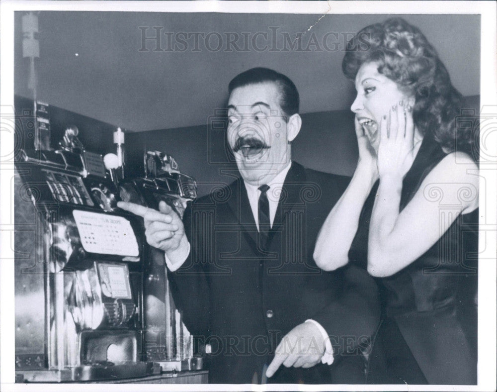 1961 Comedian Jerry Colonna Press Photo - Historic Images