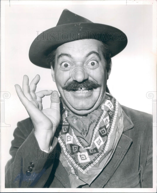 1951 Comedian Jerry Colonna Press Photo - Historic Images