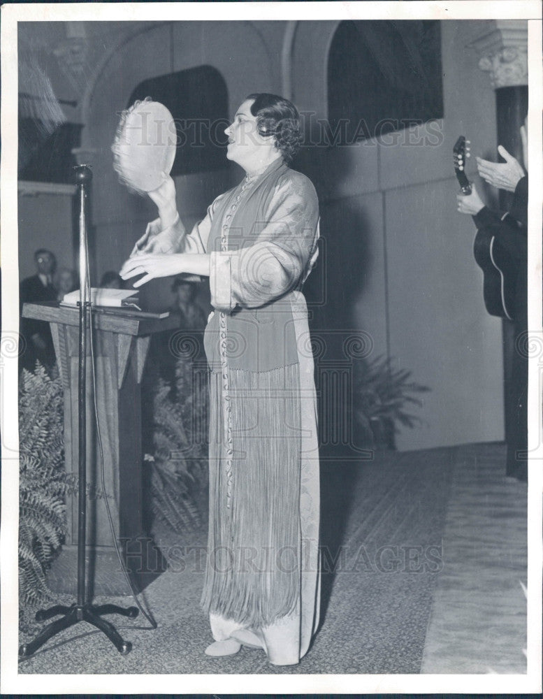 1937 Evangelist Rheba Crawford Press Photo - Historic Images