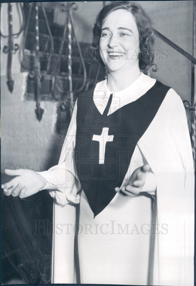 1936 Evangelist Rheba Crawford Press Photo - Historic Images