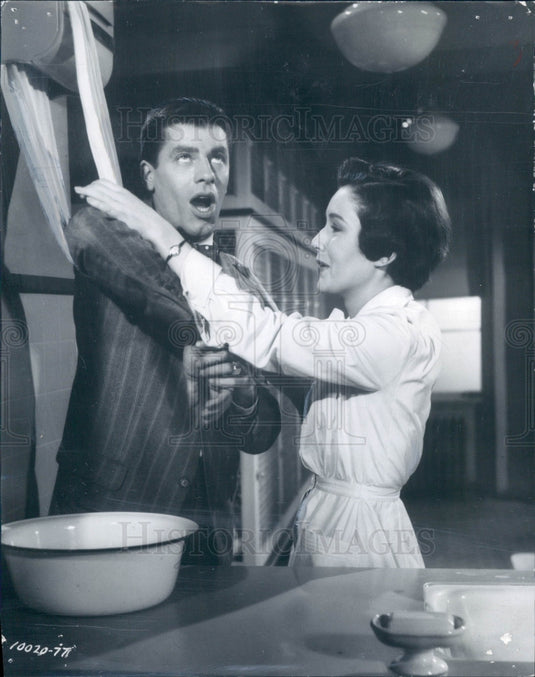 1954 Actors Pat Crowley & Jerry Lewis Press Photo - Historic Images
