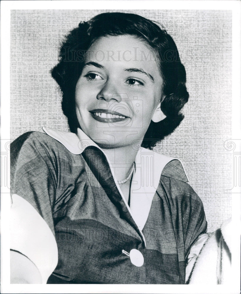1950 Actress Michele Bridgit Farmer Press Photo - Historic Images