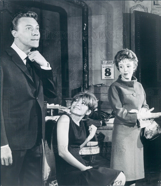 1962 Actors Annie Farge & Robert Burr Press Photo - Historic Images