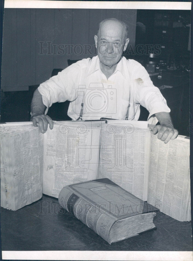 1949 Denver CO City Clerk Siewers Fincher Press Photo - Historic Images