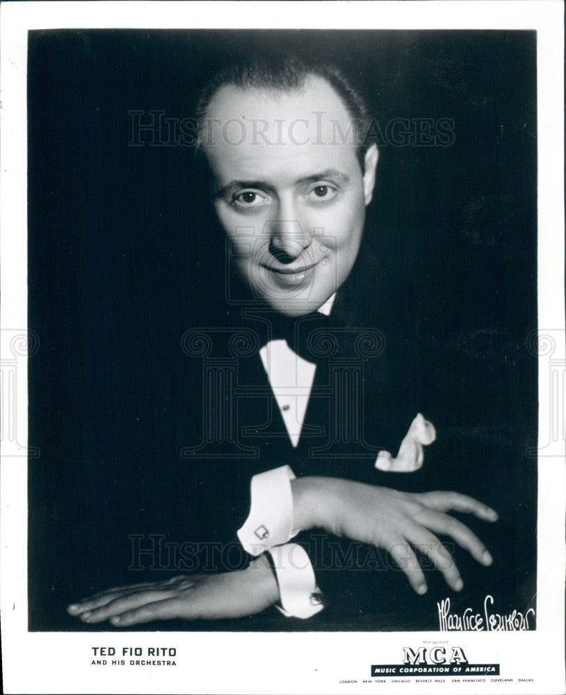 1942 Orchestra Leader Ted Fio Rito Press Photo - Historic Images