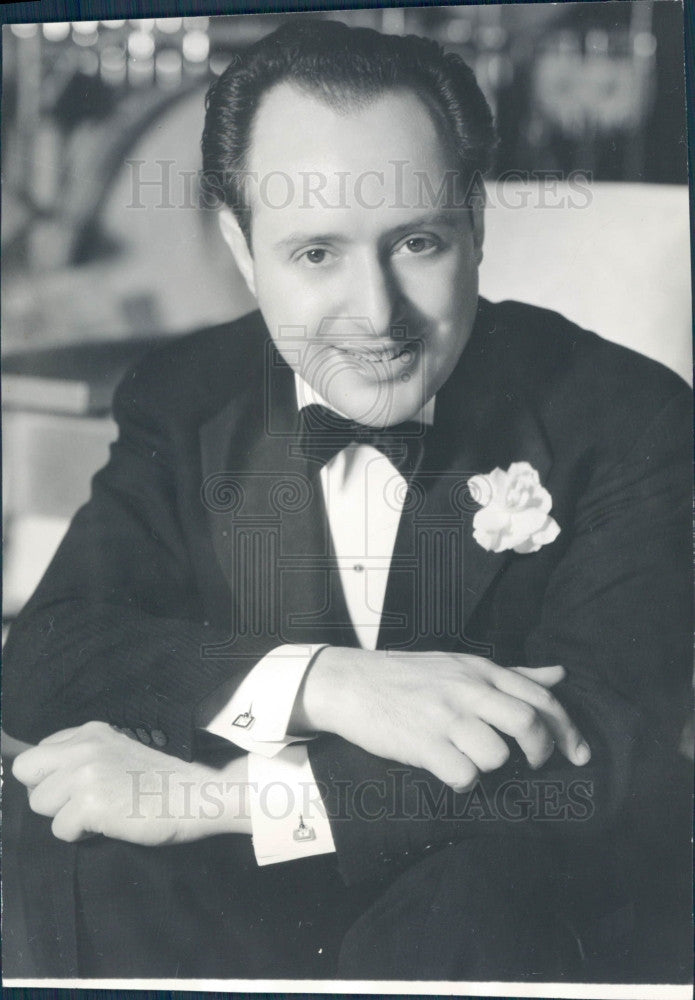 1934 Orchestra Leader Ted Fio Rito Press Photo - Historic Images