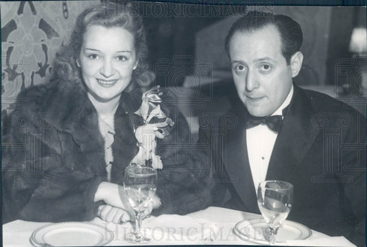 1933 Ted Fio Rito & Actor Florence Desmond Press Photo - Historic Images