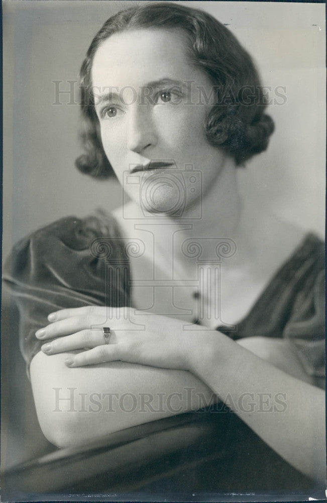 1937 Author Nancy Finch Press Photo - Historic Images