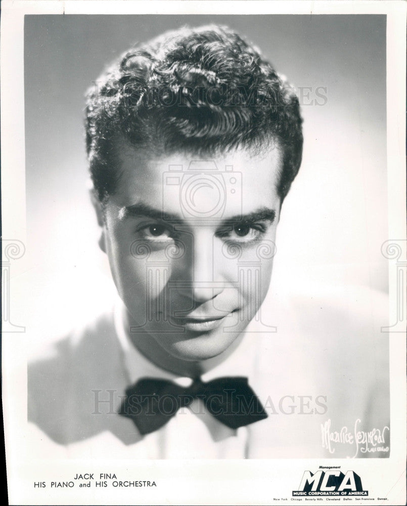 1948 Bandleader Jack Fina Press Photo - Historic Images