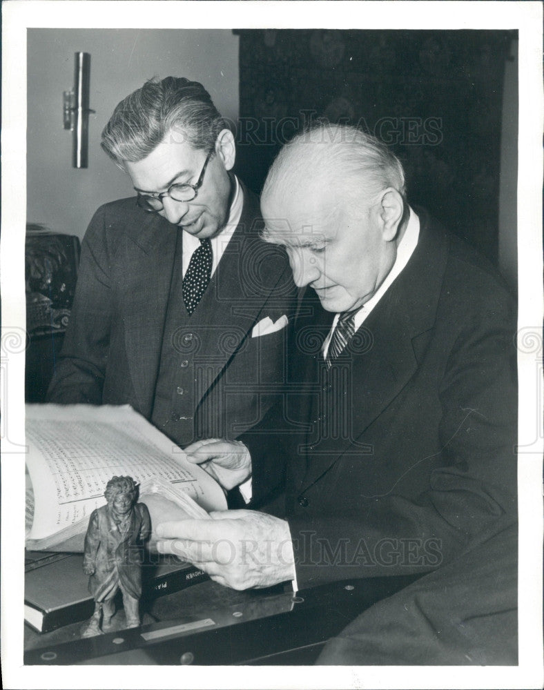 1940 Orchestra Conductor Walter Damrosch Press Photo - Historic Images