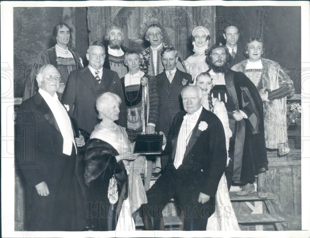 1935 Orchestra Conductor Walter Damrosch Press Photo - Historic Images