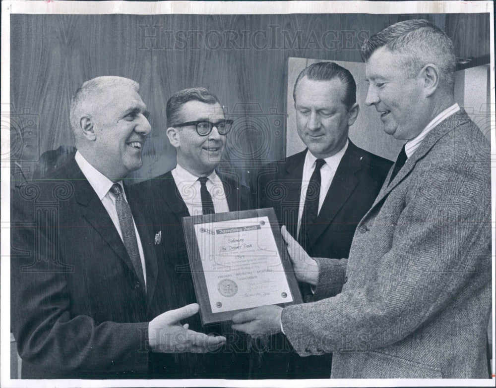 1965 Denver CO Safeway VP Robert Campbell Press Photo - Historic Images