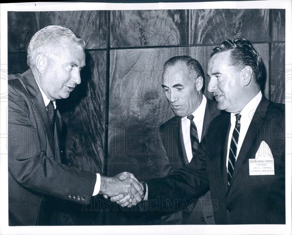 1965 NM Gov Jack Campbell WY Gov Hansen Press Photo - Historic Images