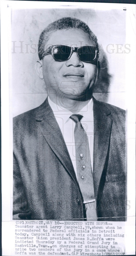 1955 Detroit MI Teamster Larry Campbell Press Photo - Historic Images