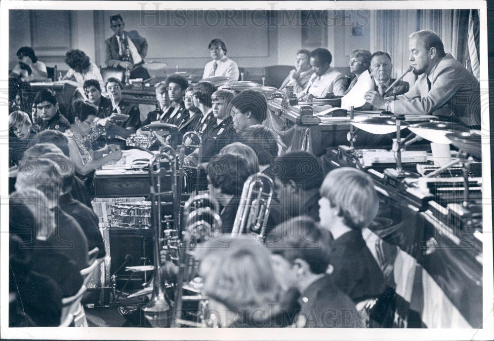 1976 Denver CO City Council Pres Ed Burke Press Photo - Historic Images