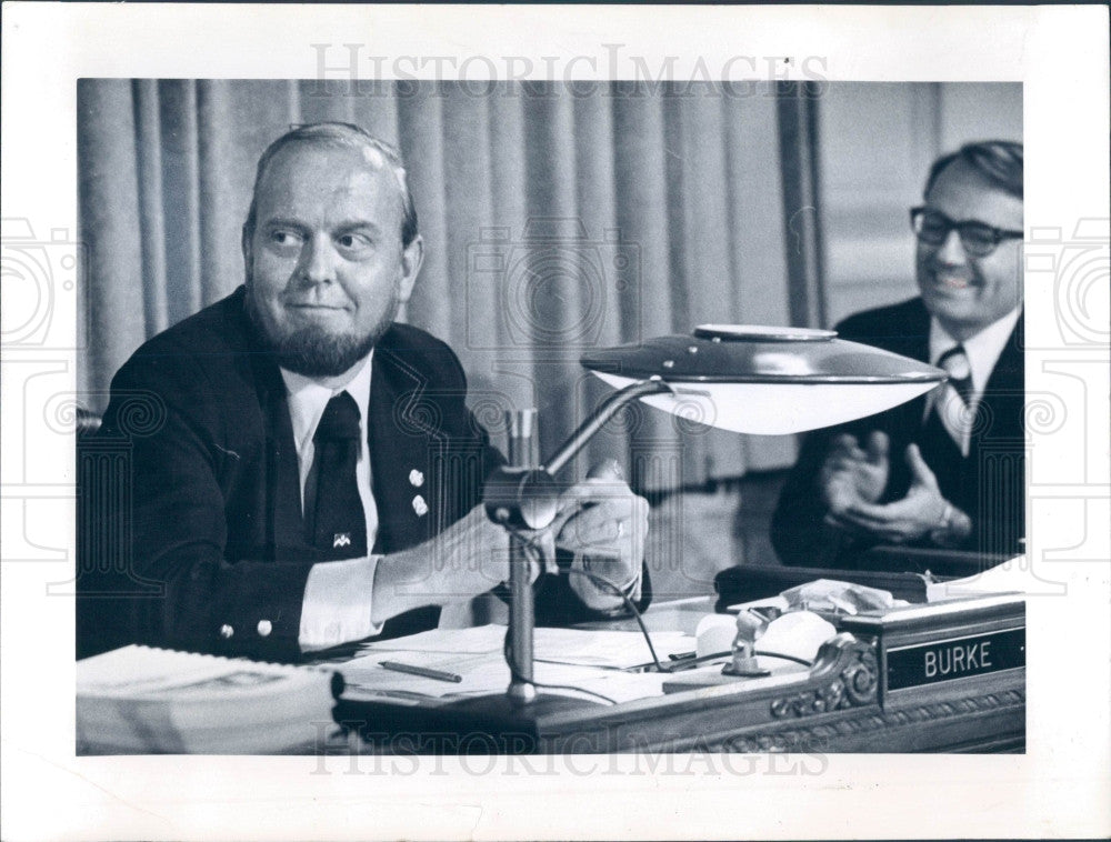 1976 Denver CO City Council Pres Ed Burke Press Photo - Historic Images