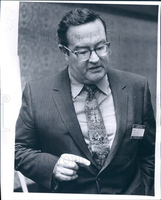 1970 Louisville Kentucky Mayor Frank Burke Press Photo - Historic Images