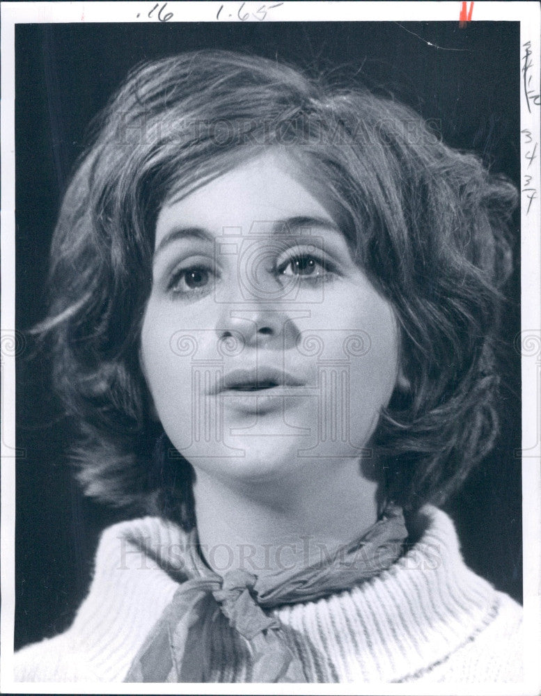 1970 Singer Julie Budd Press Photo - Historic Images