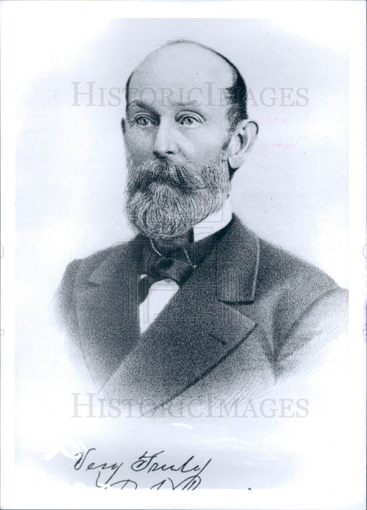Undated Denver CO Mayor 1876 R Buckingham Press Photo - Historic Images