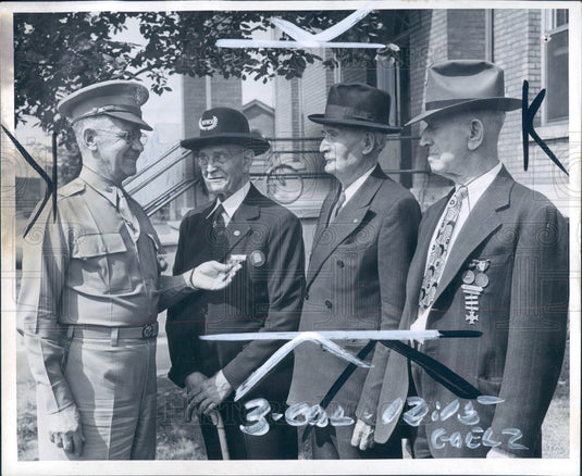 1942 Detroit Michigan War Veterans Press Photo - Historic Images