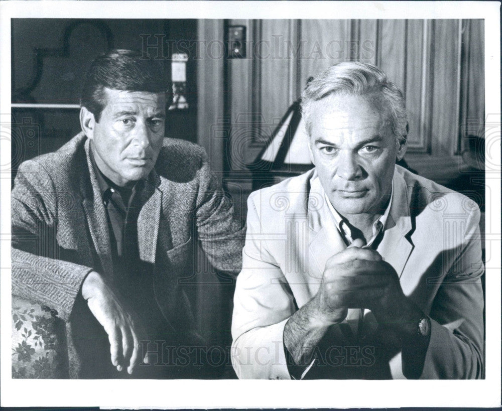 1968 Actors James Daly &amp; Efrem Zimbalist Jr Press Photo - Historic Images