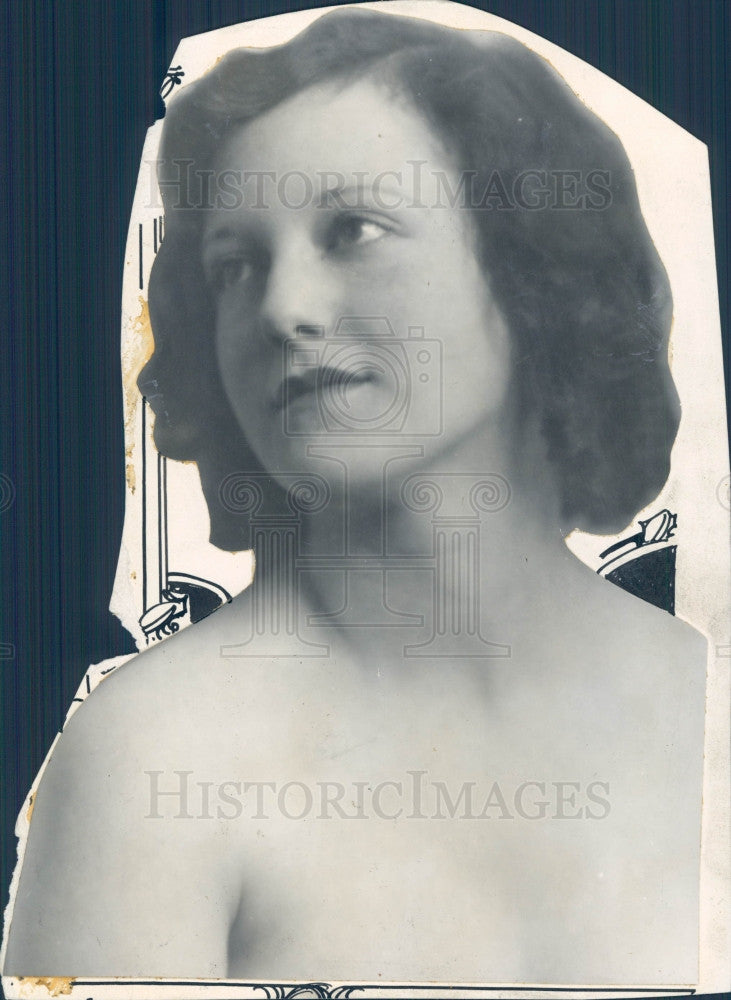 1929 Miss Colorado Ducly Burke Press Photo - Historic Images