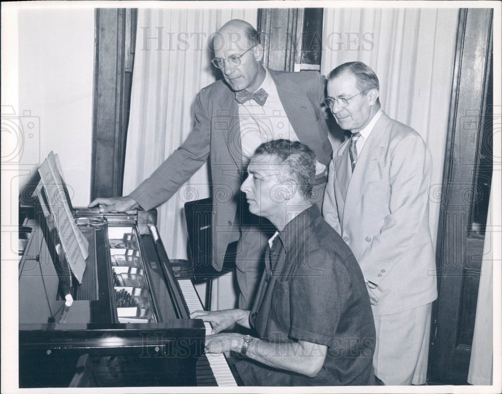 1955 CO Violinist Henry Trustman Ginsburg Press Photo - Historic Images