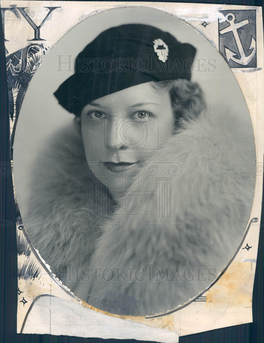 1938 Denver CO Society Mrs. Edmund Glessner Press Photo - Historic Images