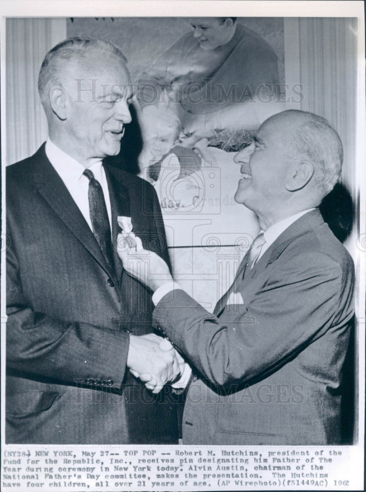 1965 Educator Robert Hutchins Press Photo - Historic Images