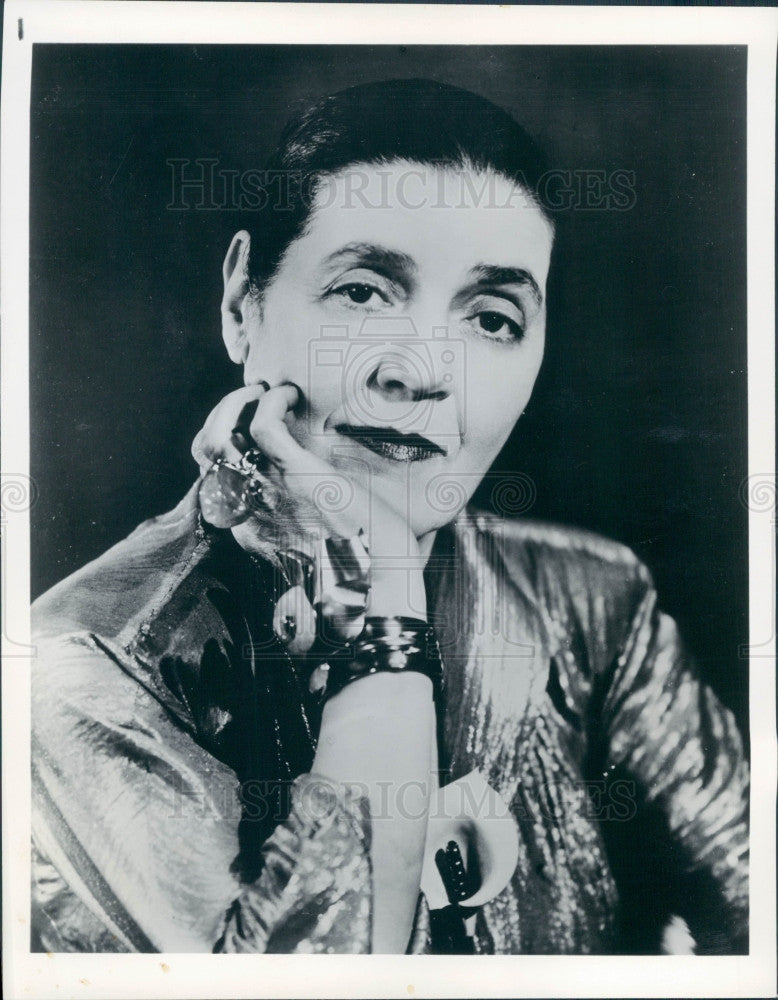 1968 Novelist Fannie Hurst Press Photo - Historic Images